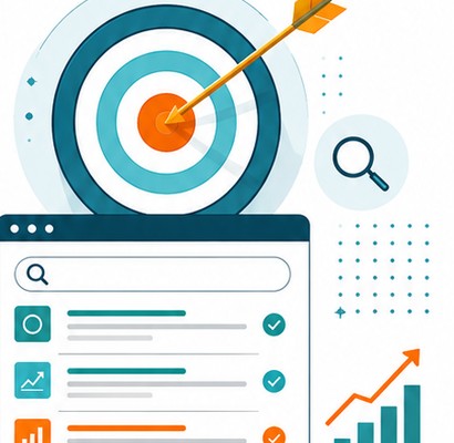 Target and search interface illustration