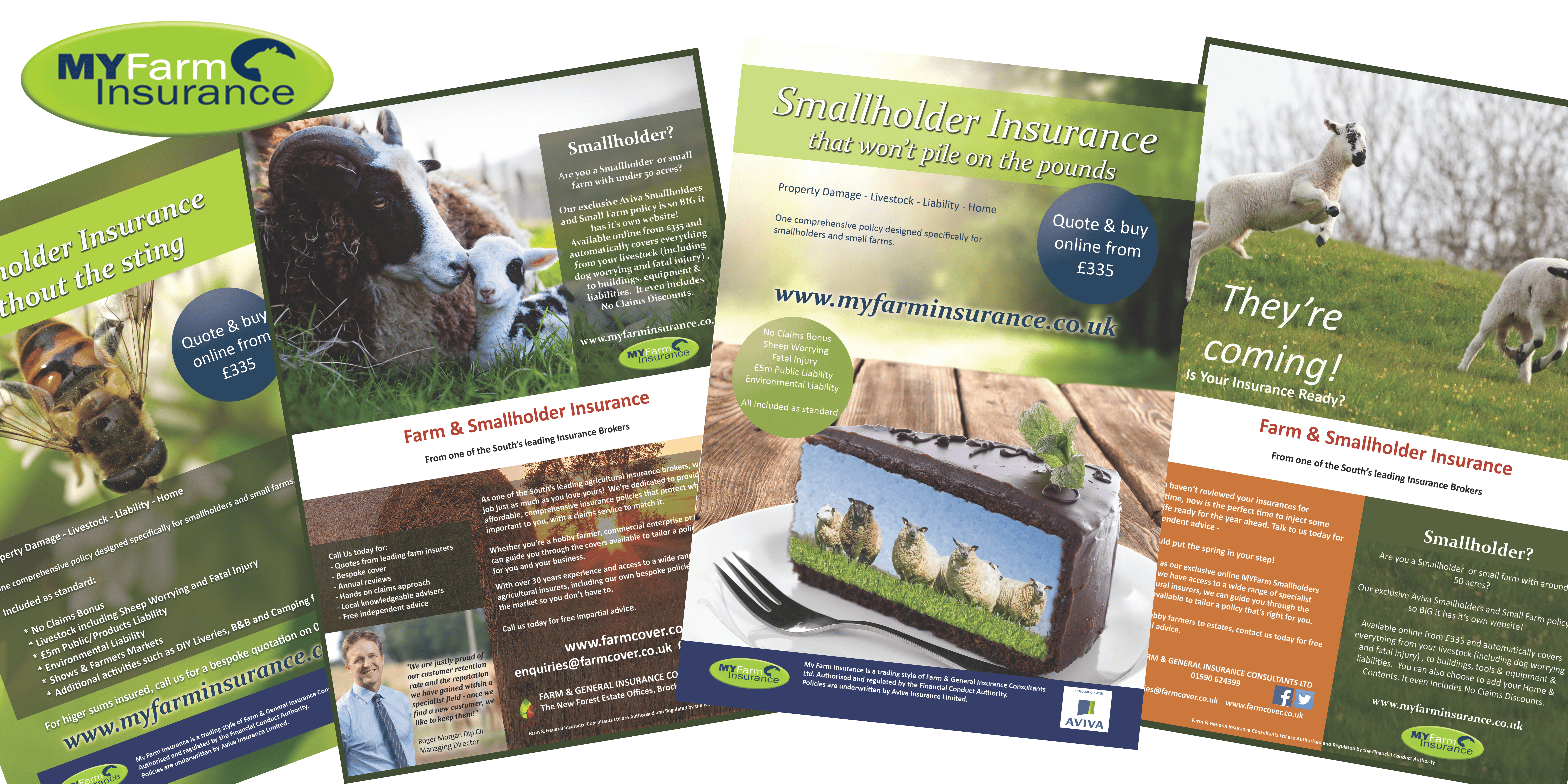 My Farm Insrance branding and ad design